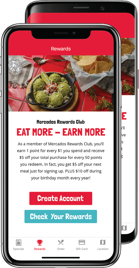 Mercados App on iPhone and Android